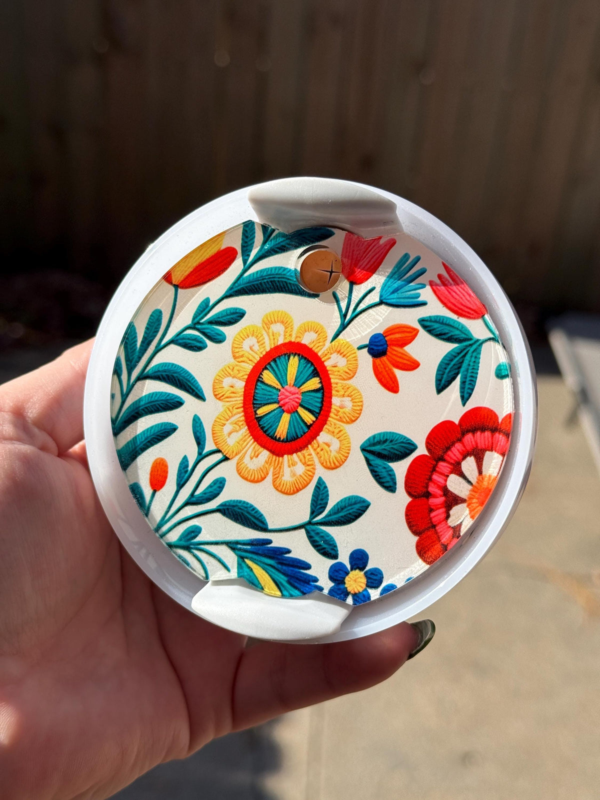 Hispanic Embroidery Tumbler