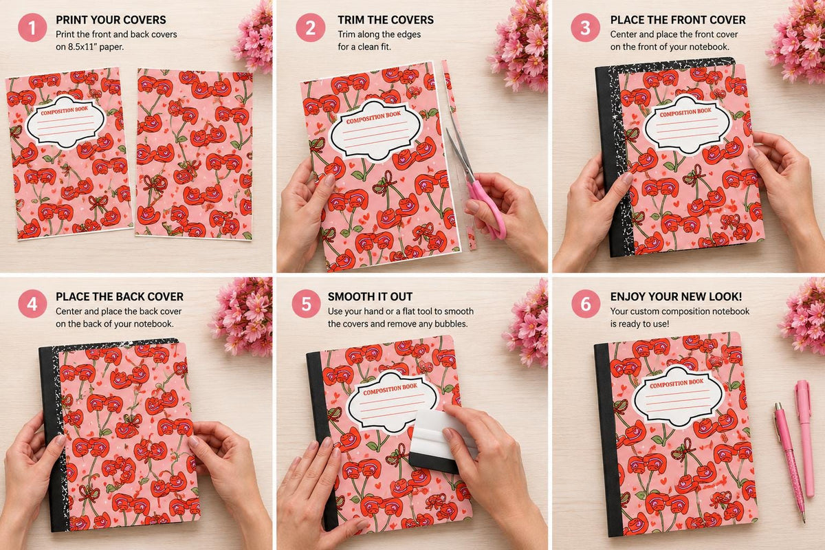 Cowgirl Cherries - Composition Notebook Cover PNGs