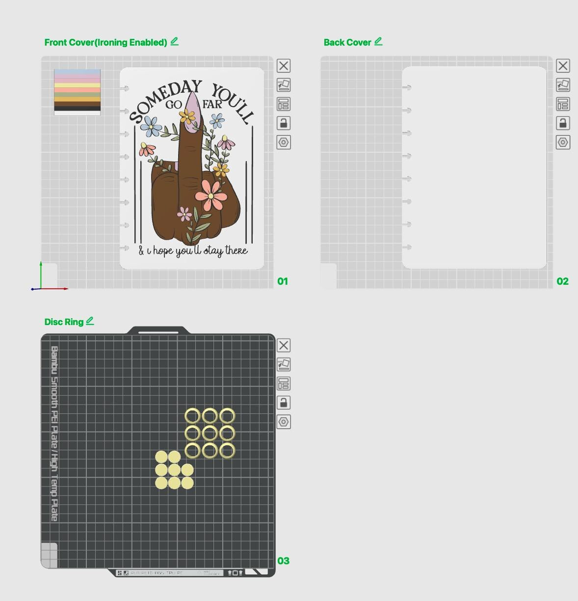 A5 Someday Notebook Cover Set Digital Download