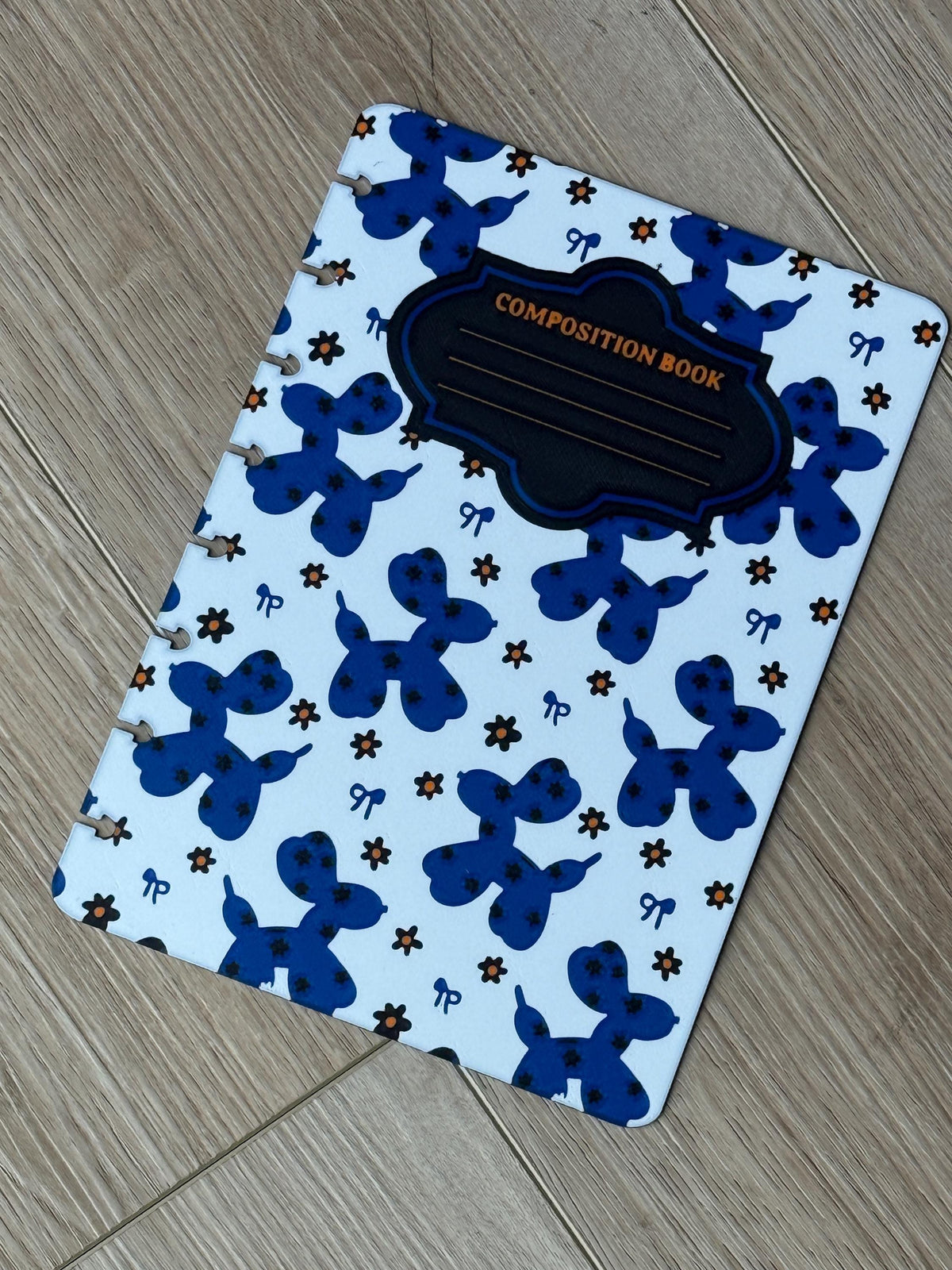 A5 Balloon Dog Notebook Cover Set Digital Download