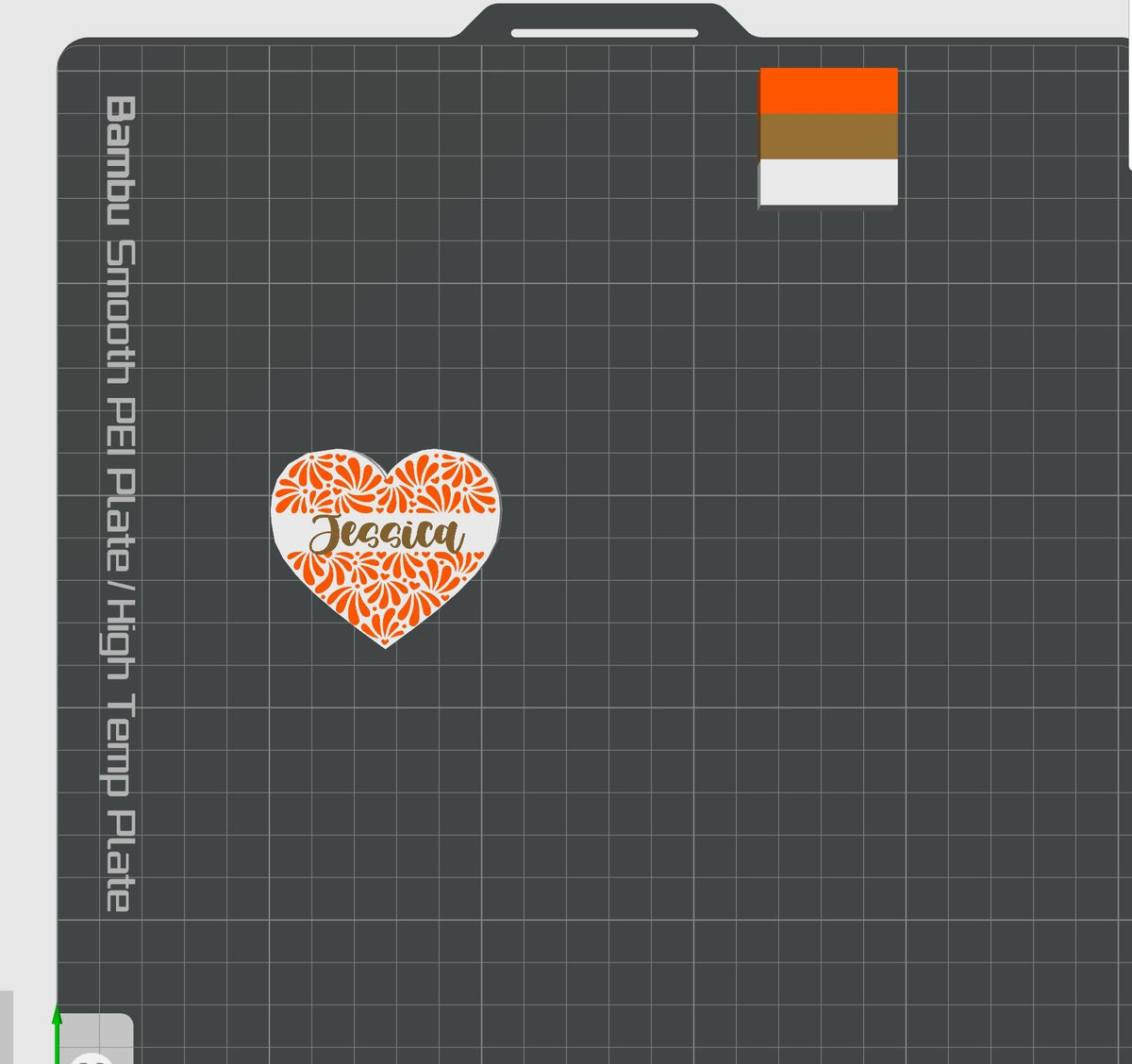 Talavera Heart Straw Topper Digital STL File