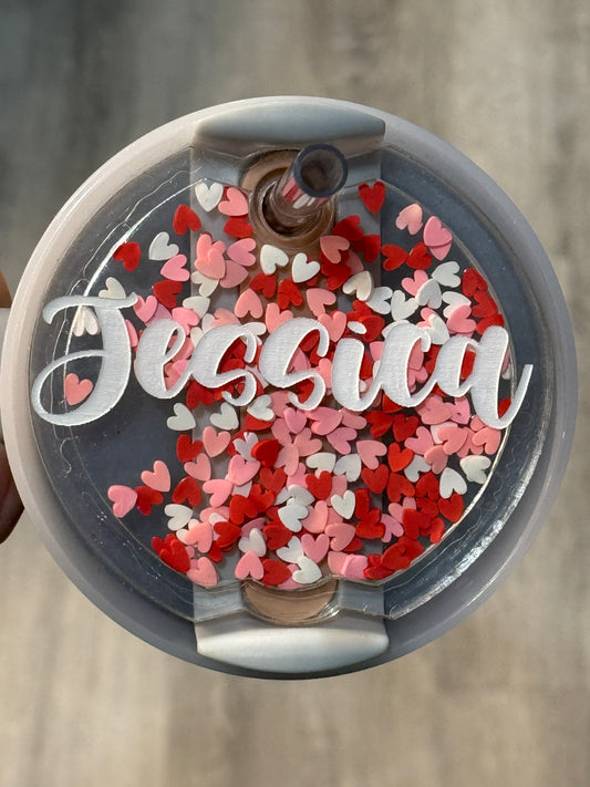 Valentine Shaker Tumbler Topper