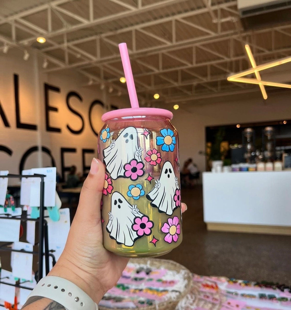Hippie Ghost 16oz UV DTF Wrap (Double Sided)