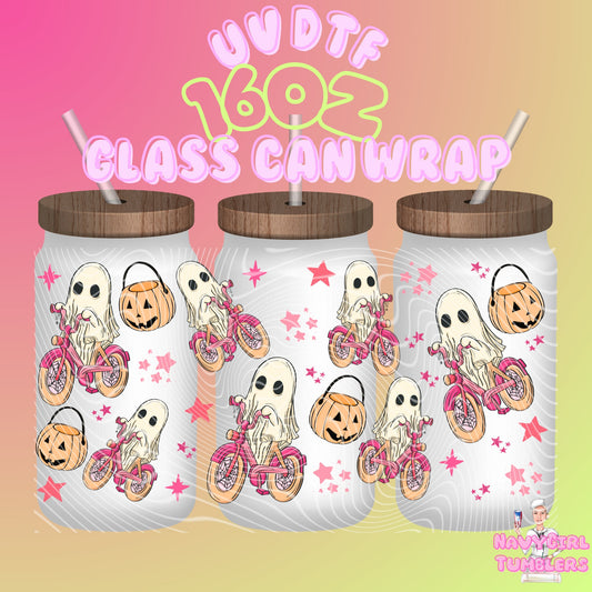 Ghost Bicycle 16oz UV DTF Wraps (Double Sided)