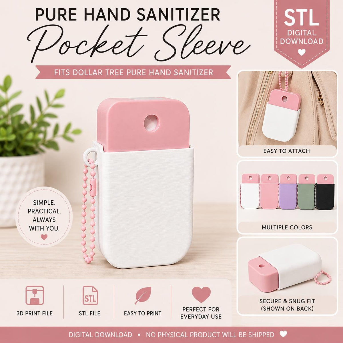 Hand Sanitizer Sleeve - Blank