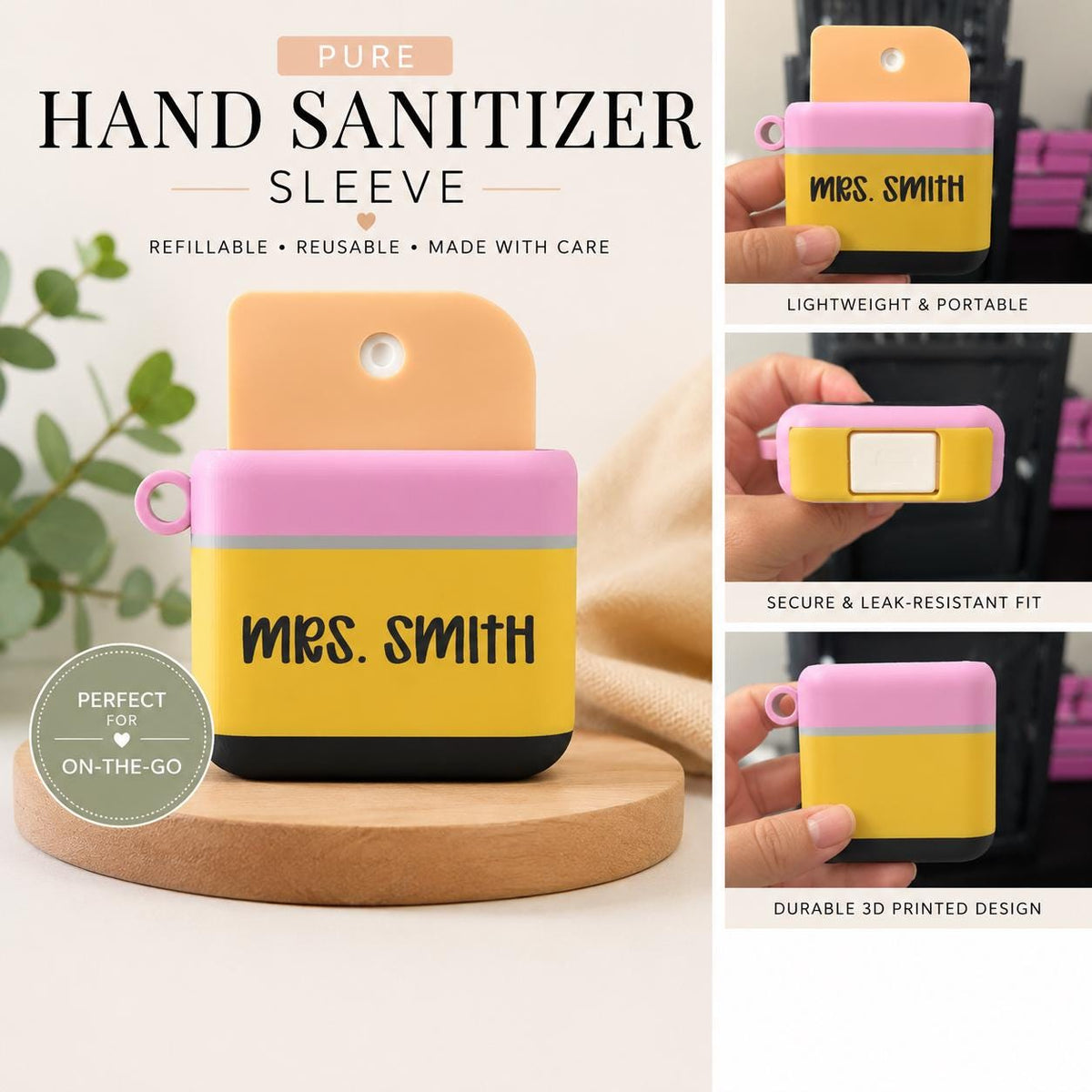 Hand Sanitizer Sleeve - Pencil