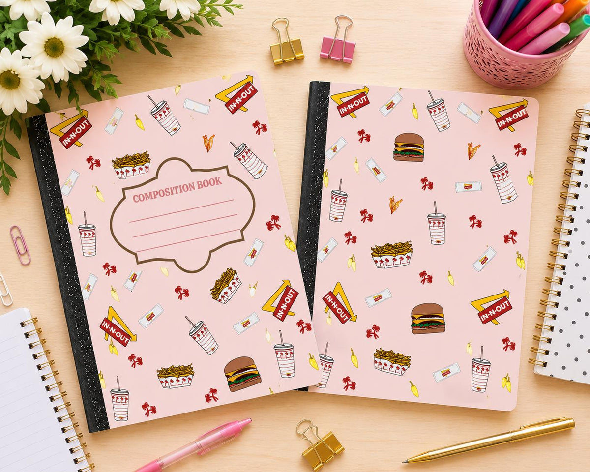 West Coast Burgers - Composition Notebook Cover PNGs