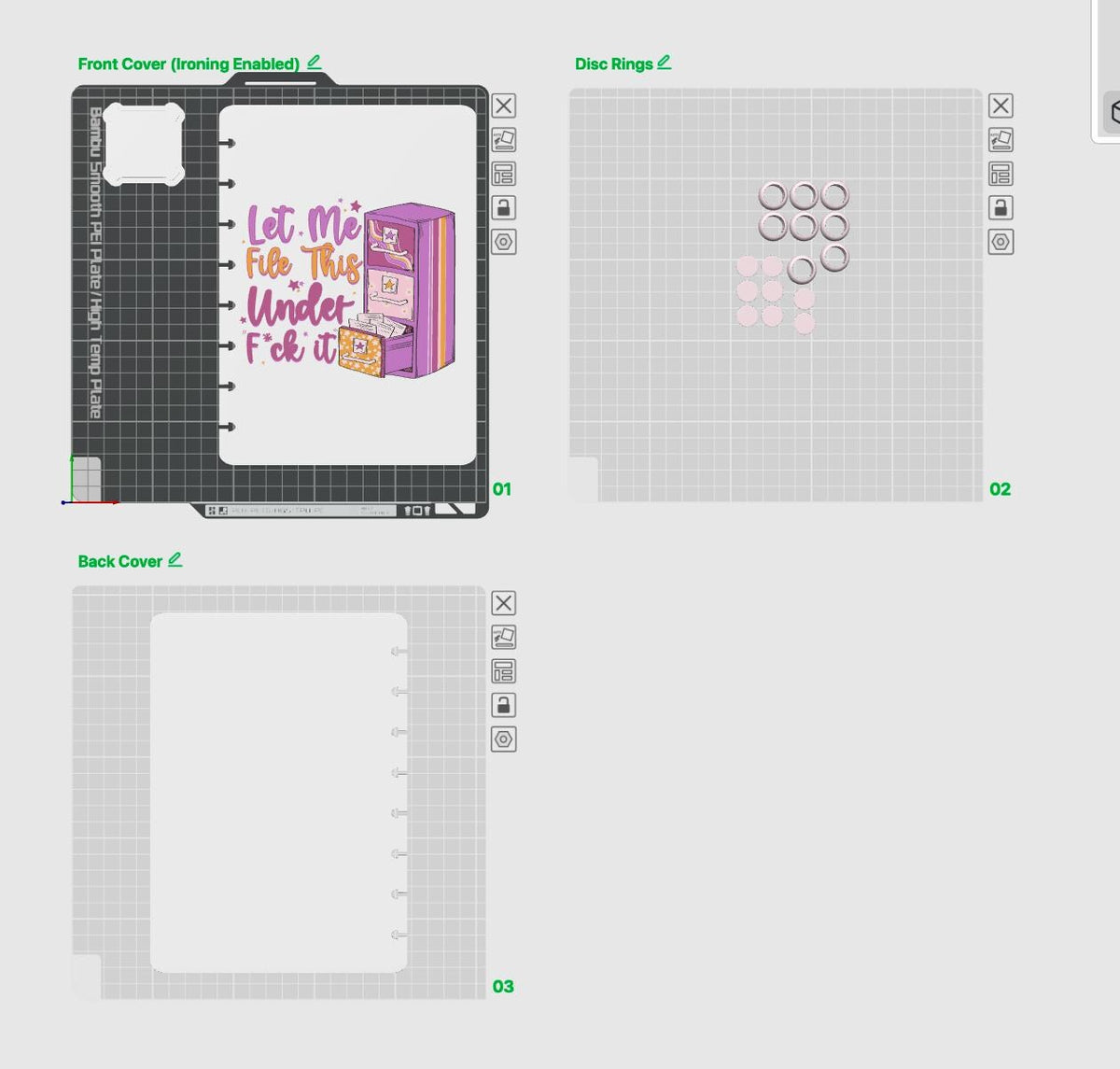 A5 File This Notebook Cover Set Digital Download