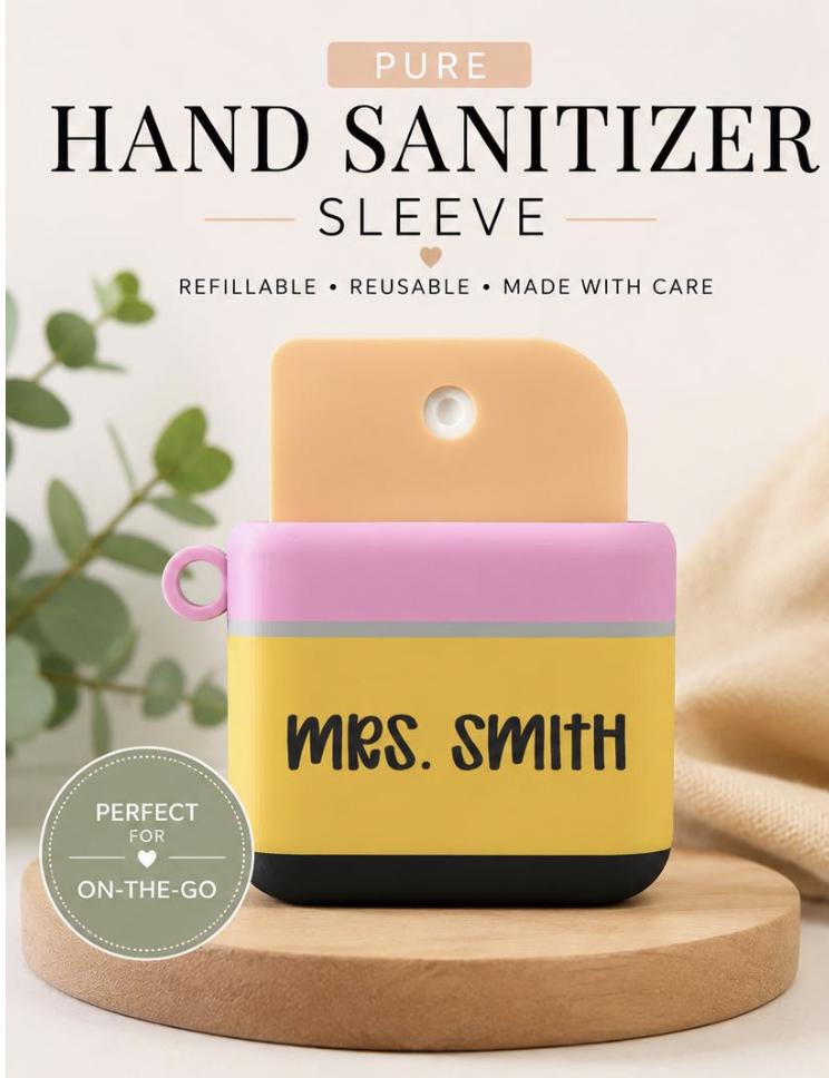 Hand Sanitizer Sleeve - Pencil