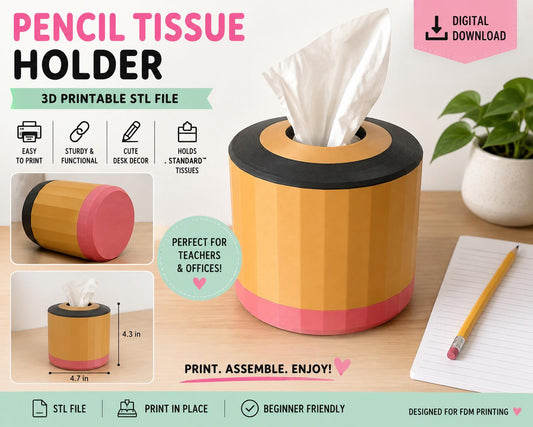 Pencil Tissue box