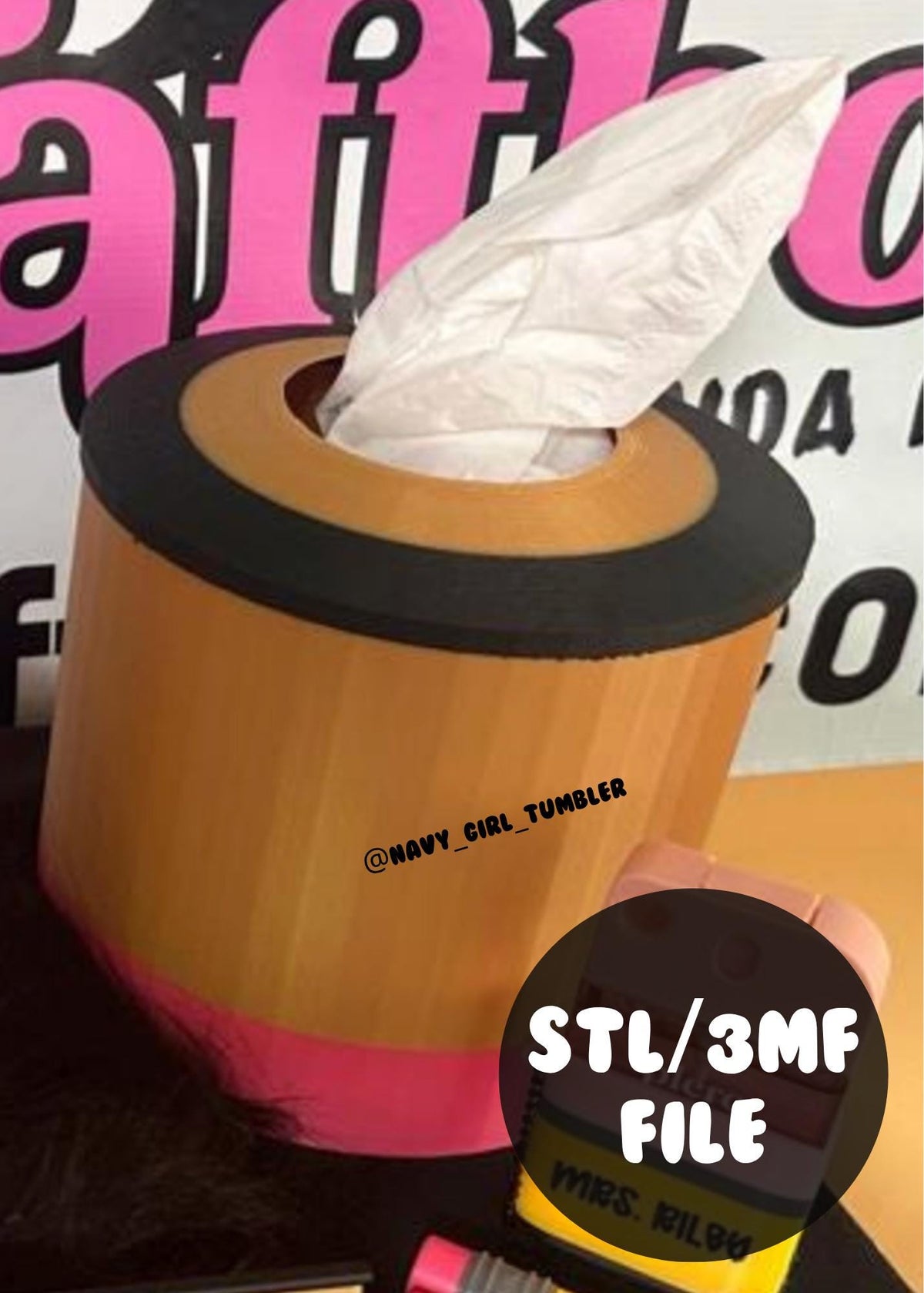 Pencil Tissue box