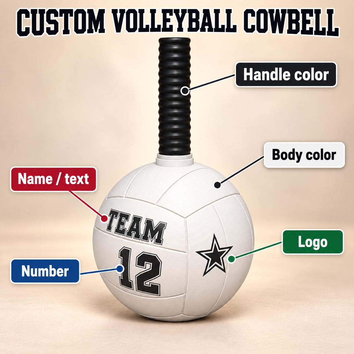 3D STL File BASEBALL Custom Cowbell